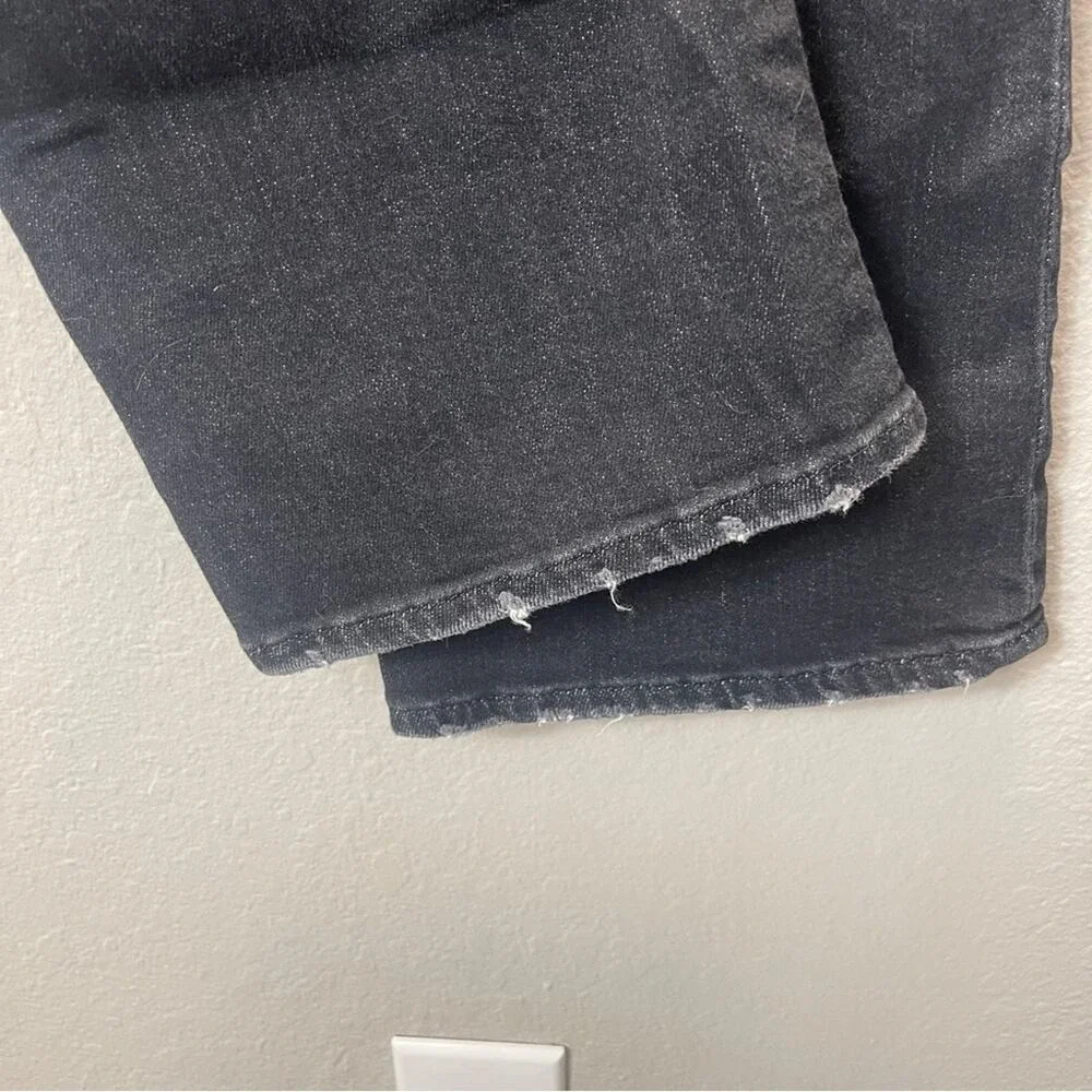 Good American Jeans Good Legs Cropped Mini Boot in Black218